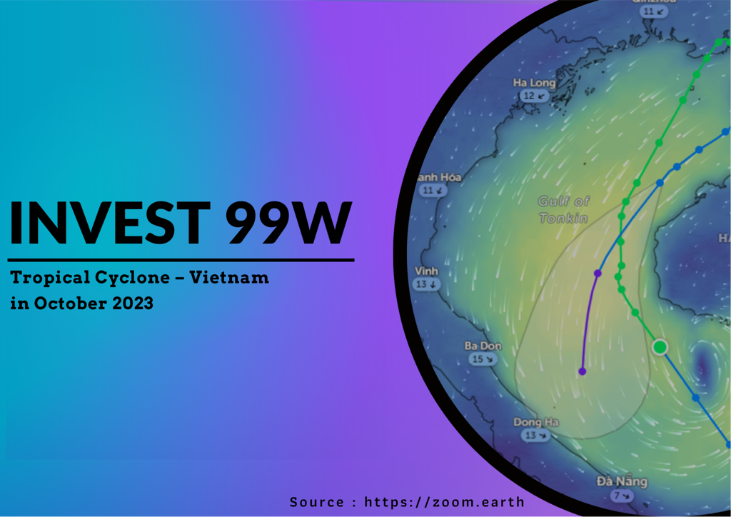 Tropical Cyclone INVEST 99W 17 October 2023